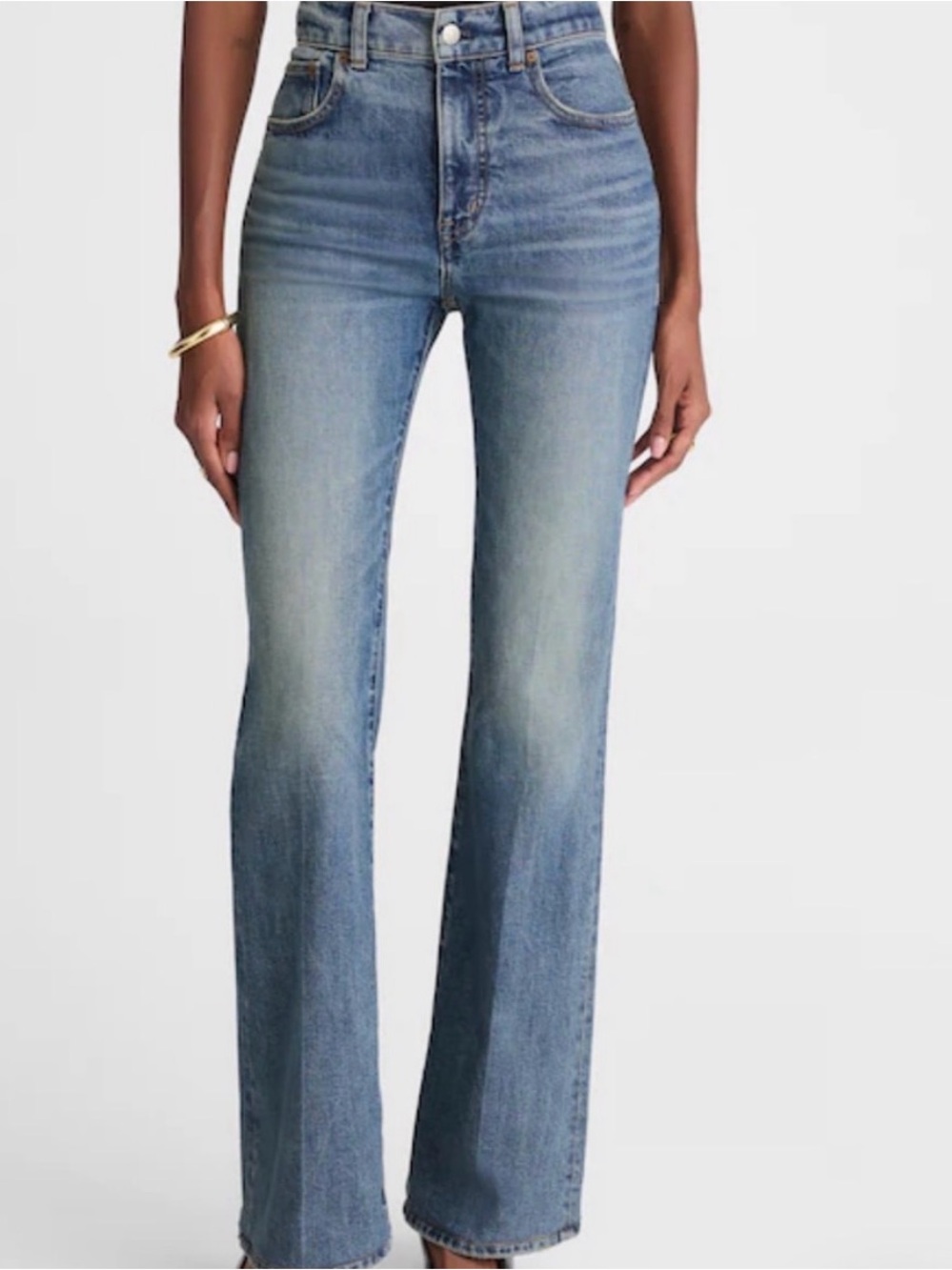 Madewell High-Rise Light Blue boot cut jeans